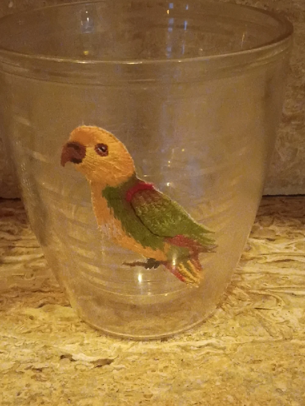 Vintage Parrot & Tucan 12 Oz.Tervis Tumblers Set Of 2 No Lids